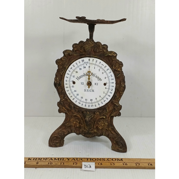 CAST GERMAN HOUSEHOLD SCALE - HAUSHALT WAAGE