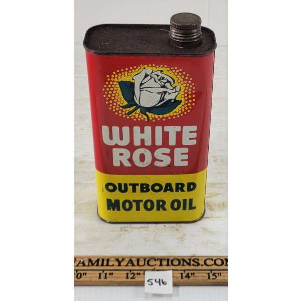 WHITE ROSE OUTBOARD MOTOR OIL QT CAN