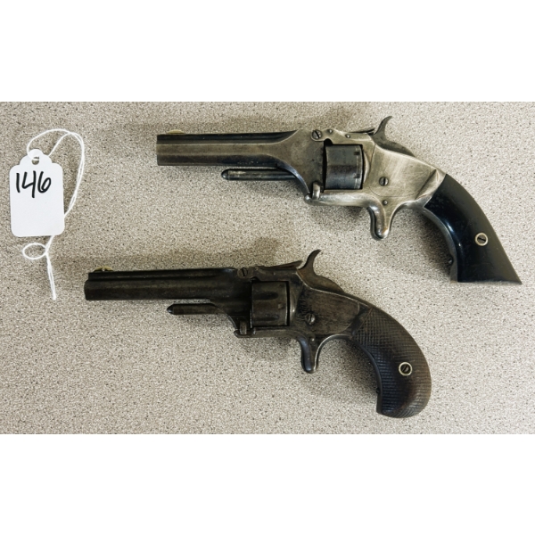LOT OF 2 - SMITH AND WESSON REVOLVERS IN .22 CAL - PROHIB 