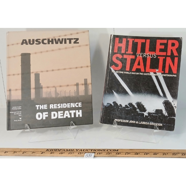 LOT OF 2 - "HITLER VERSUS STALIN" & "AUSCHWITZ: THE RESIDENCE OF DEATH" - BOOKS