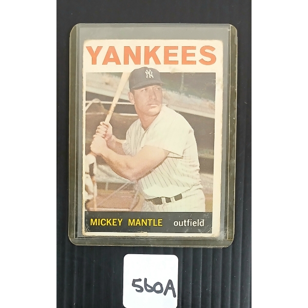 1964 TOPPS #50 MICKEY MANTLE BASEBALL CARD 