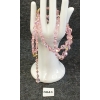Image 1 : LOT OF 2 - SHERMAN PINK BEADED CLIP-ON EARRINGS & NECKLACE