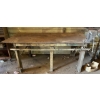 Image 1 : STEEL SHOP BENCH W/ VISE - 53 INCH X 7 FOOT