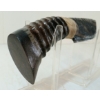 Image 5 : OBSIDIAN KNIFE W/ HORN HANDLE & ANTLER STAND