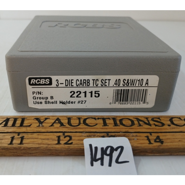 RCBS CARBIDE 10MM AUTO / .40S&W 3PC DIE SET