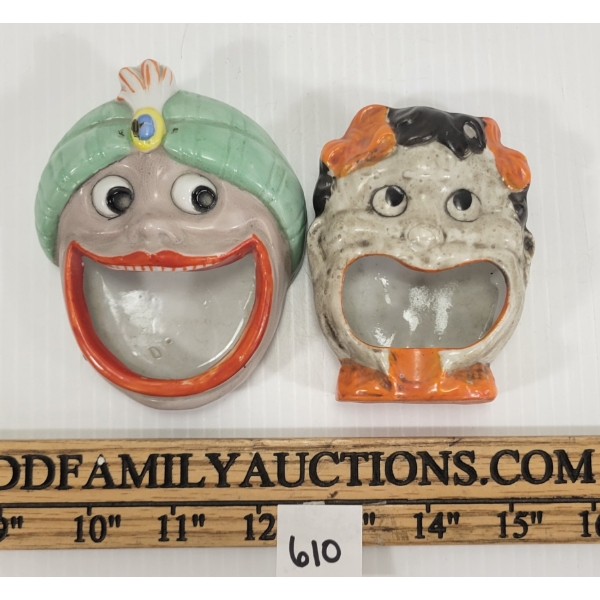 LOT OF 2 - CERAMIC SMOKERS