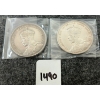 Image 2 : LOT OF 2 - 1935 CDN SILVER DOLLARS - VOYAGEUR