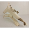 Image 5 : TWO WHALES W/ STAND BY UNKNOWN ARTIST - BONE