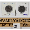 Image 1 : LOT OF 2 - 1891 CANADIAN 1 CENT COINS
