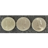 Image 2 : LOT OF 3 - 1963 CDN 50 CENT SILVER COINS