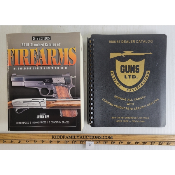 LOT OF 2 - "1986-87 GUNS LTD. SERVICE SATISFACTION" & "2019 STANDARD CATALOG OF FIREARMS"