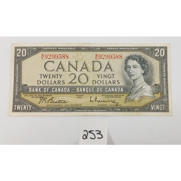 1954 CDN $20 BANKNOTE