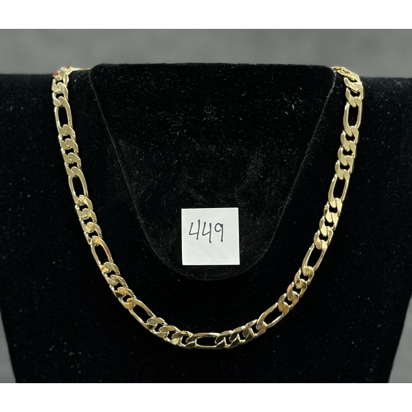 14K GOLD PLATED CUBAN LINK NECKLACE - NEW