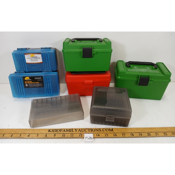 LOT OF 7 - AMMO CASES