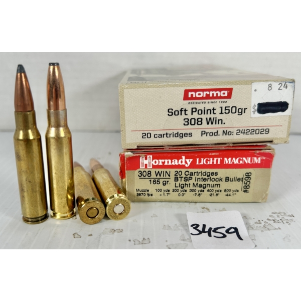 AMMO: 40X 165GR. & 180GR. SP 