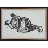 Image 1 : MOTHER W/ CHILD - SIGNED - FRAMED INK ON PAPER 