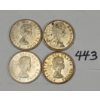 Image 2 : LOT OF 4 - CDN SILVER 50 CENT PCS - INCL 1961, '63 & '64, ETC.