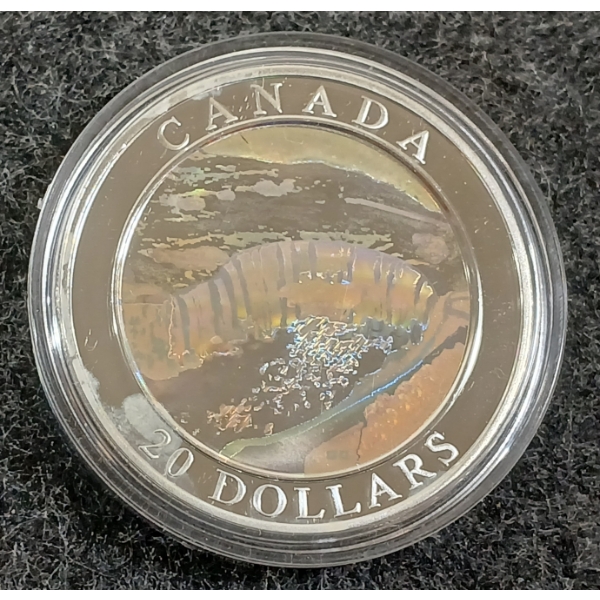 2002 RCM $20 FINE SILVER COIN - NIAGARA FALLS
