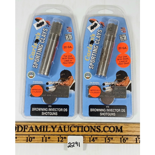 LOT OF 2 - CARLSON SPORTING CLAYS 20 GA IC CHOKE TUBES