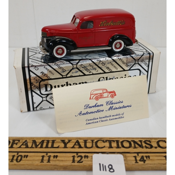 DURHAM CLASSICS DIECAST AUTOMOTIVE MINIATURE - 1941 CHEVROLET