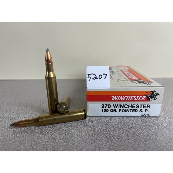 AMMO: 20X WINCHESTER .270 WIN 100 GR. SP 