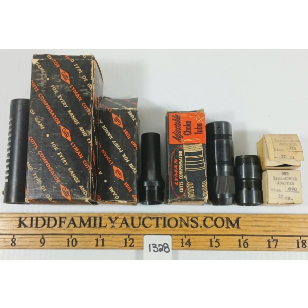 LOT OF 5 - LYMAN 16GA CHOKE TUBES & ADAPTERS