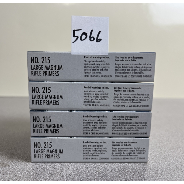 PRIMERS: 400X FEDERAL NO215 LARGE MAGNUM RIFLE - SEALED
