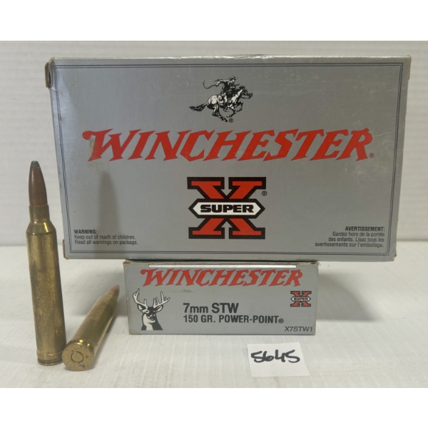 AMMO: 40X WINCHESTER 7 MM STW 150GR.