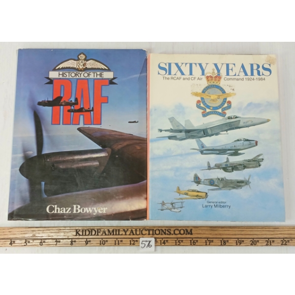 LOT OF 2 - "HISTORY OF THE RAF" & "SIXTY YEARS" - CDN AIR FORCE HARDCOVER PUBLICATIONS