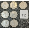 Image 2 : LOT OF 7 - 1954 CDN 25 CENT COINS