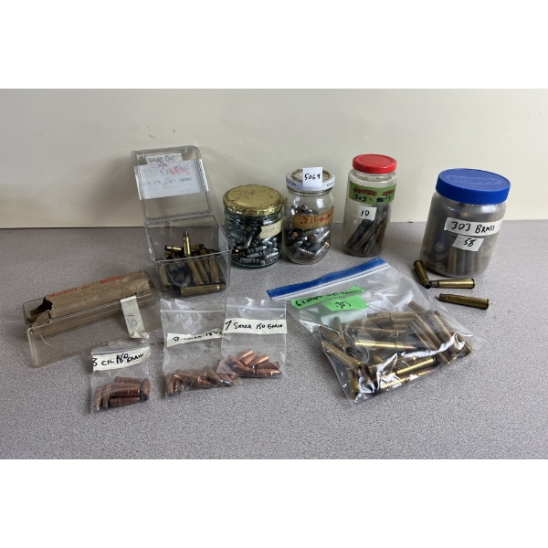 JOB LOT - AMMO/BRASS/BULLETS: .303 BRITISH