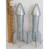 Image 4 : LOT OF 3 - 1957 ASTRO ROCKET METAL MECHANICAL COIN BANKS & TOY SPACE GUN W/ COMPASS