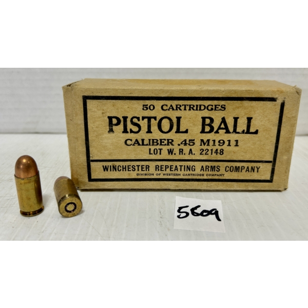 AMMO: 50X WINCHESTER .45 ACP 230GR. FMJ