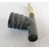 Image 4 : INUIT TOBACCO PIPE - STONE, ANTLER & BRASS
