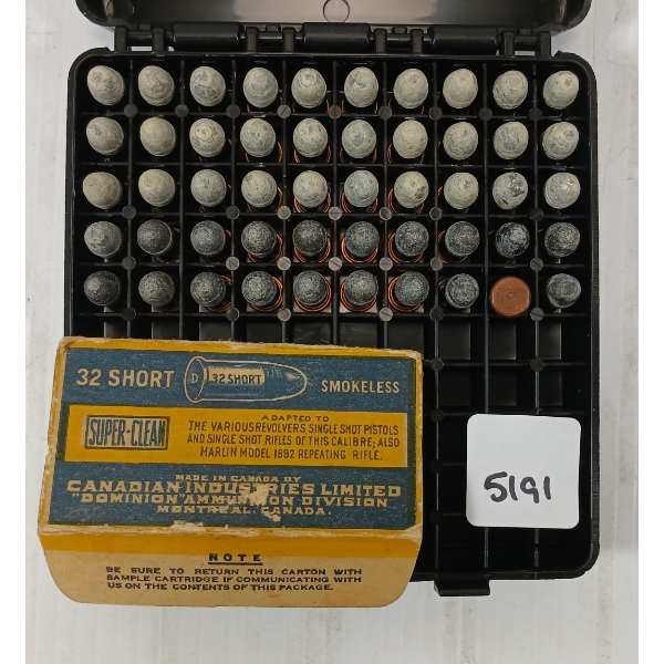 AMMO: 50X DOMINION .32 SHORT - RF