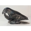 Image 4 : BIRD EATING FISH BY JOANASSIE OOMAYOUALOOK (PRS CDN ARTIST) - STONE