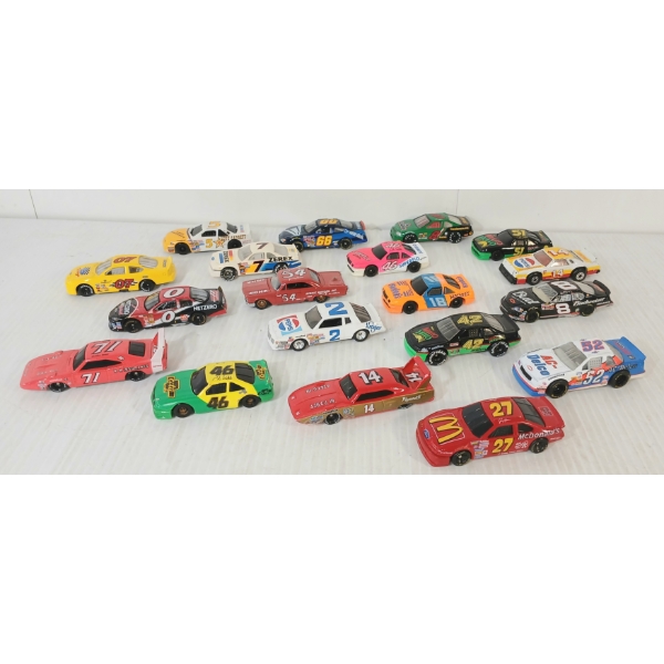 LOT OF 19 - NASCAR DIECAST & PLASTIC MODELS - #27, 71, 8, 14, ETC