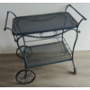 Image 1 : RUSSELL WOODARD WROUGHT IRON DRINK CART - C. 1960'S