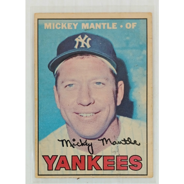 1967 TOPPS #150 MICKEY MANTLE BASEBALL CARD