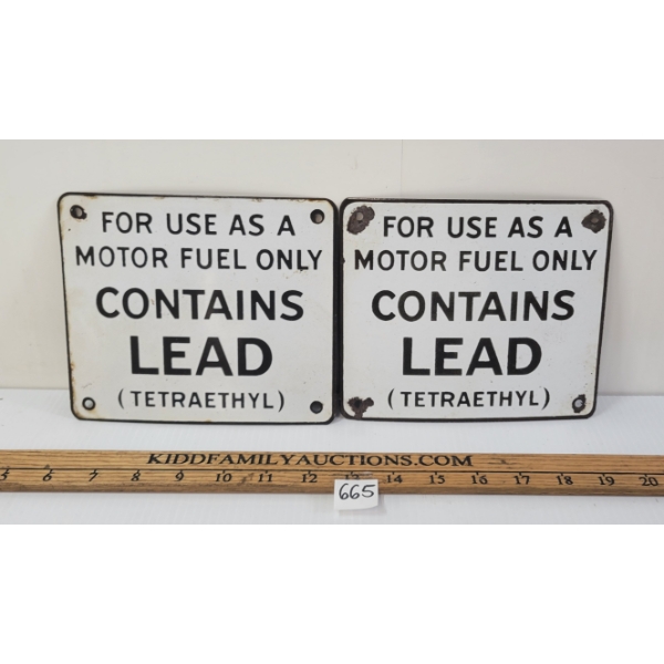 LOT OF 2 - CONTAINS LEAD SSP PLATES