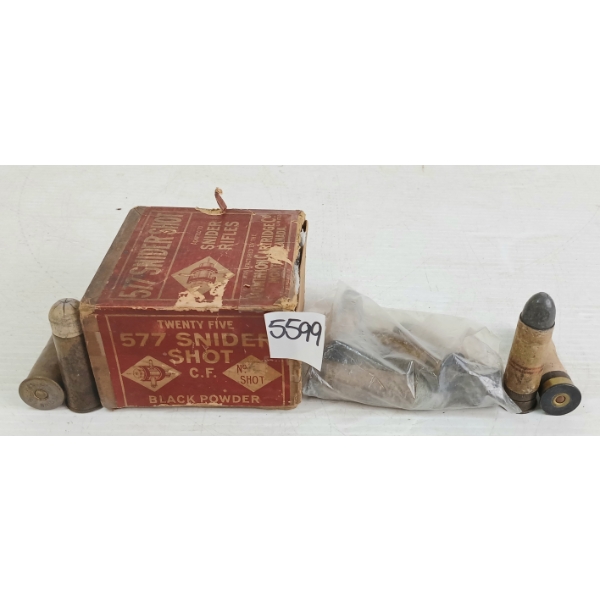 AMMO: 27X DOMINION .577SNIDER SHOT - CF