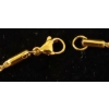 Image 4 : 14K GOLD PLATED TWISTED ROPE NECKLACE