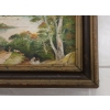Image 3 : CATTLE FARMER IN LANDSCAPE BY UNKNOWN ARTIST - FRAMED OIL ON CANVAS