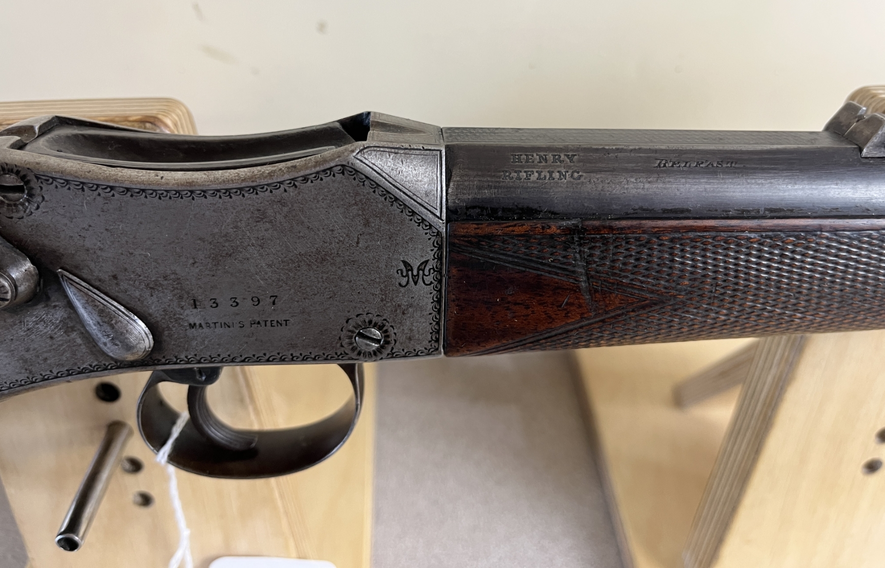 J. BRADDELL & SON MARTINI HENRY SPORTER IN .360 ROOK