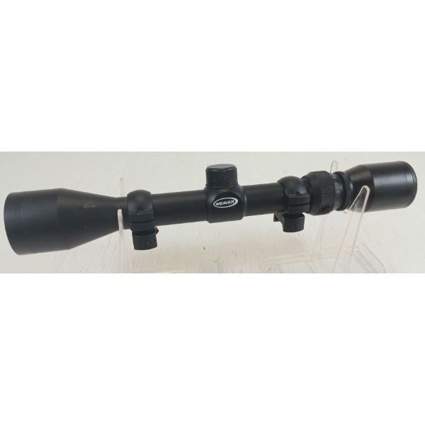 WEAVER 3-9X40 SCOPE W/ RINGS