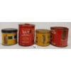 Image 2 : LOT OF 4 - MISC TOBACCO TINS - INCL BLACK CAT & UNION LEADER, ETC.