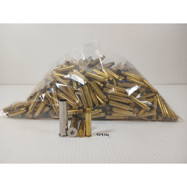 BRASS: QTY OF MIXED RNDS - INCL .45-70 GOVT, 5.56 NATO, ETC - APPROX 13.5LBS 