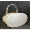 Image 4 : LUCITE BASKET WEAVE CLUTCH PURSE