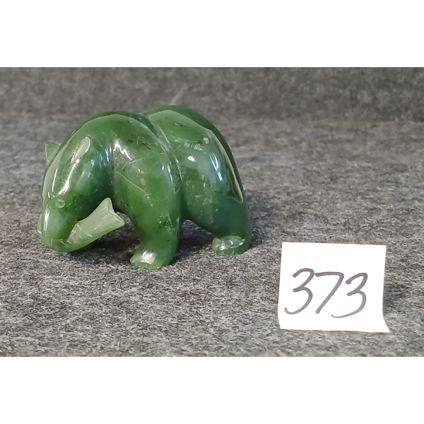 BEAR W/ FISH BY UNKNOWN ARTIST - STONE