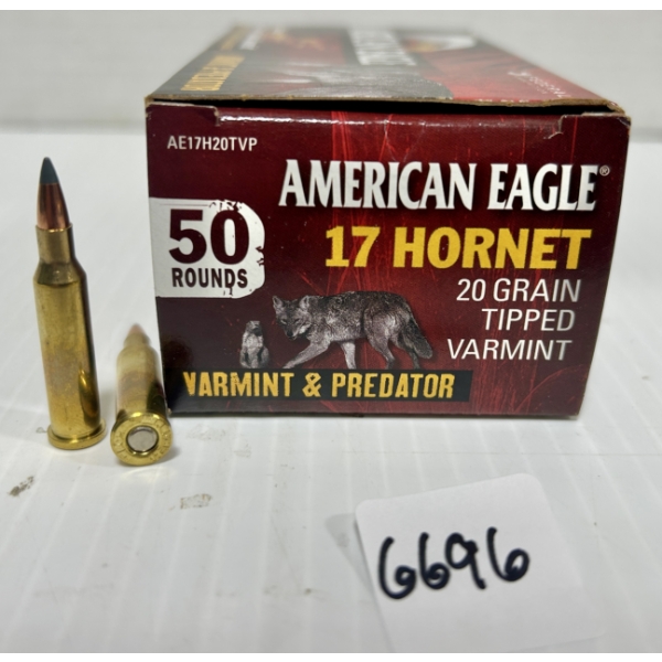 AMMO: 50X FEDERAL .17 HORNET - 20 GR - POLY TIP